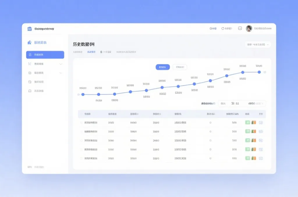 历史开奖归档界面